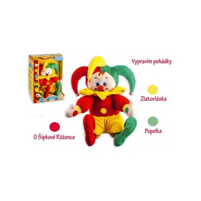 Kašpárek mluvící pohádky plyšový - 30 cm - obrázek