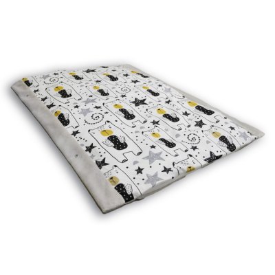 Babiness celoroční deka s výplní - Modrý medvídek