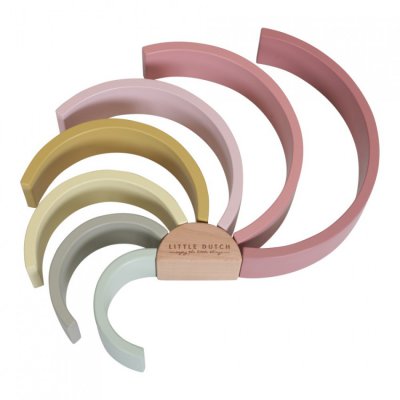 Little Dutch skládačka duha - Pink - obrázek