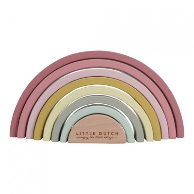 Little Dutch skládačka duha - Pink - obrázek