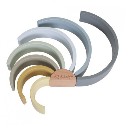 Little Dutch skládačka duha - Blue - obrázek
