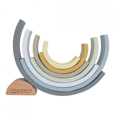 Little Dutch skládačka duha - Blue - obrázek