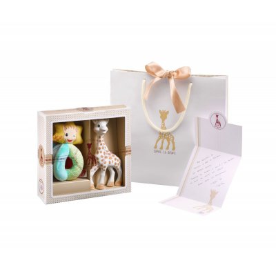 Vulli dárkový set žirafa Sophie + chrastítko ''Sense & Soft'' - obrázek