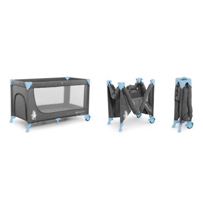 Kinderkraft cestovní postýlka Joy - Blue - obrázek