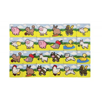 Teddies pexeso dřevěné - Moje první zvířátka - obrázek