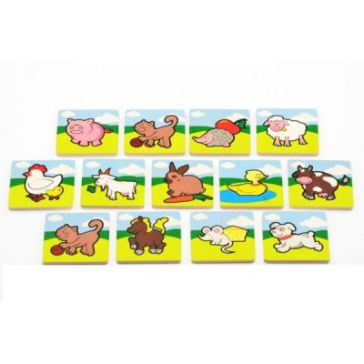 Teddies pexeso dřevěné - Moje první zvířátka