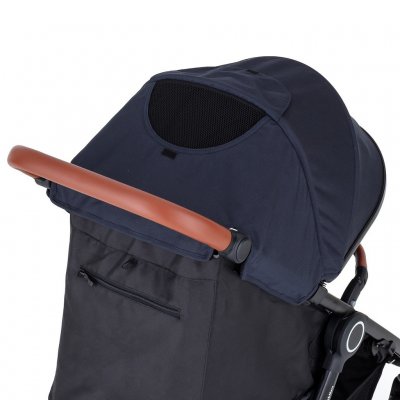 Petite&Mars Street+ stříška + polstrování Street+ - Anthracite Blue - obrázek