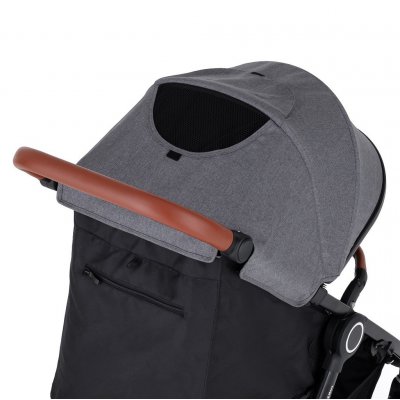 Petite&Mars Street+ stříška + polstrování Street+ - Ultimate Grey - obrázek
