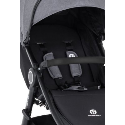 Petite&Mars Street+ stříška + polstrování Street+ - Ultimate Grey - obrázek