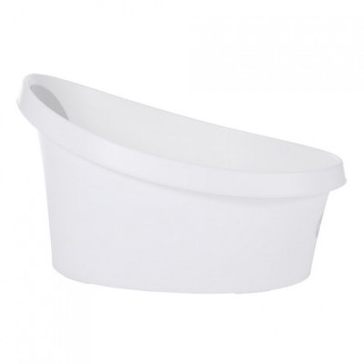 Shnuggle Vanička Toddler - Bílá se světle šedou opěrkou - obrázek