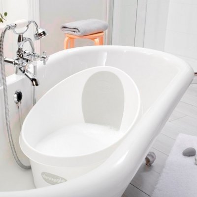 Shnuggle Vanička Toddler - Bílá se světle šedou opěrkou - obrázek