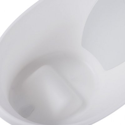 Shnuggle Vanička - Bílá s šedou opěrkou - obrázek