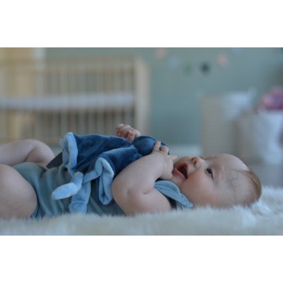 My Teddy můj zajíček muchláček - Modrý - obrázek