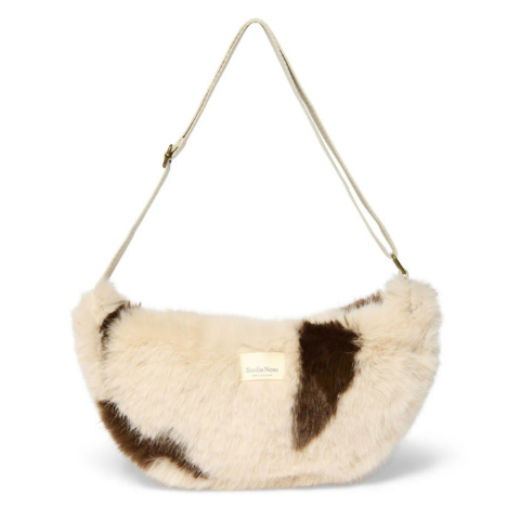 Studio Noos Crossbody ledvinka Faux Fur - Holy Cow